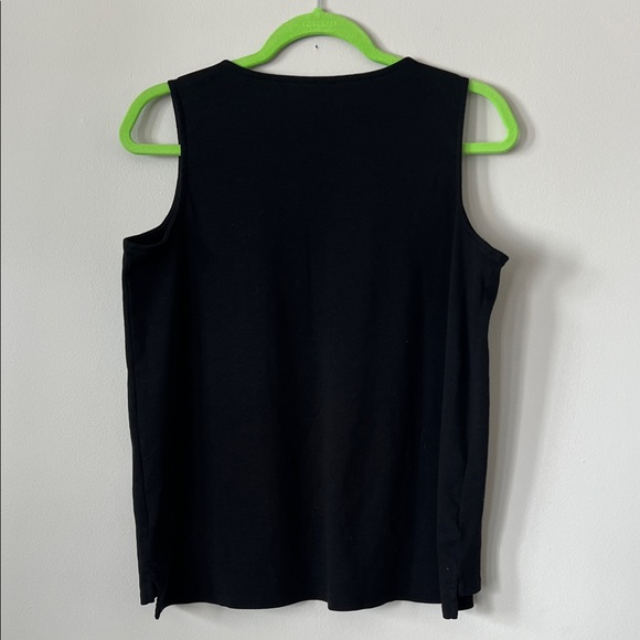 J. Jill Black V-Neck Sleeveless Top - Picture 4 of 5